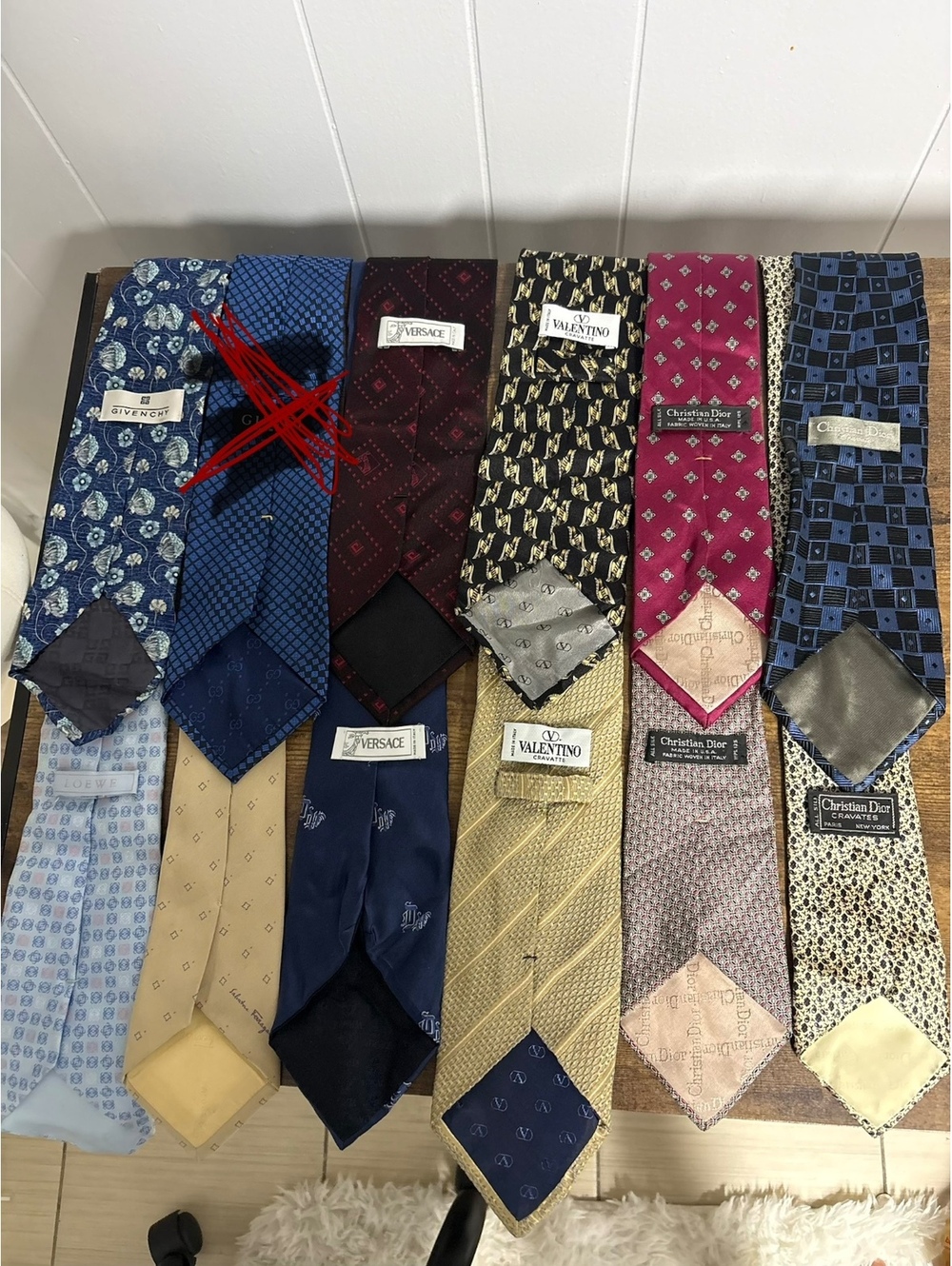 Vintage Designer Men's Silk Tie Bundle